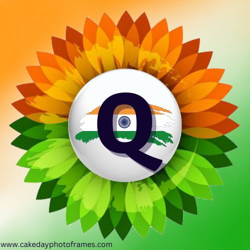 Q name alphabet Indian flag profile picture whatsapp Dp